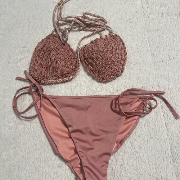 bacha coral BOD Other - DOB Bacha Coral Bikini Peach Pink Rose Coral Size Large